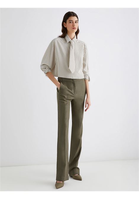 Pantalone in saglia fluida EDISON - KAKI MARELLA | EDISON002