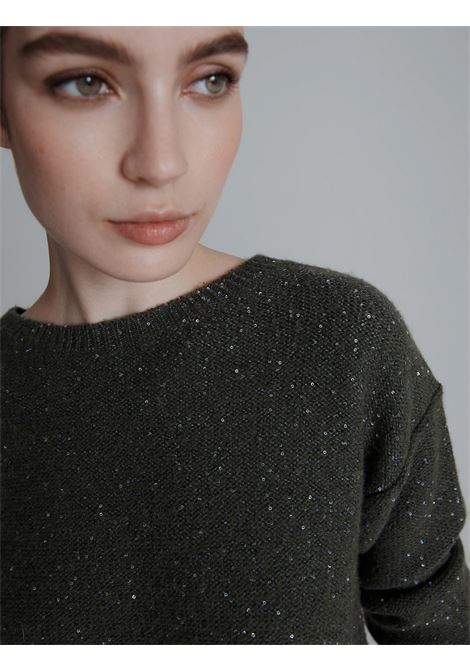 Maglia dritta in misto cashmere ENNIO - OLIVA MARELLA | ENNIO002