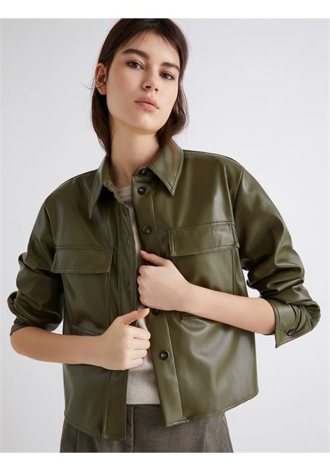 Camicia corta in jersey spalmato Profilo - OLIVA MARELLA | PROFILO003