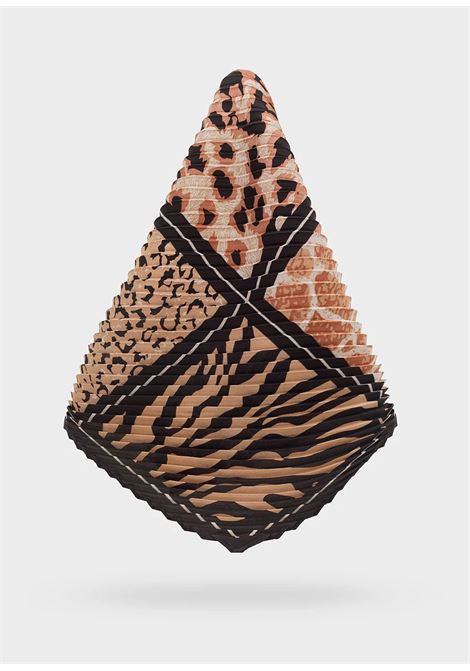 FOULARD ANIMALIER MIX PLISSE NALì | BOSC0162NERO
