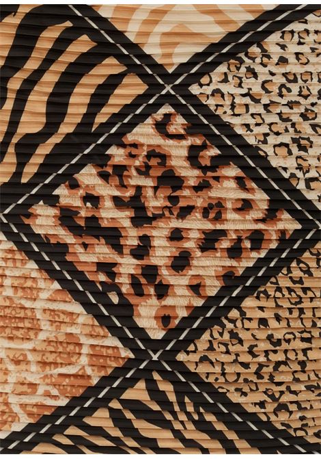 FOULARD ANIMALIER MIX PLISSE NALì | BOSC0162NERO
