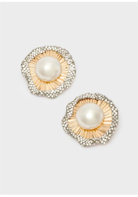 orecchini over con pietre NALì | EMOR1817ORO ARGENTO