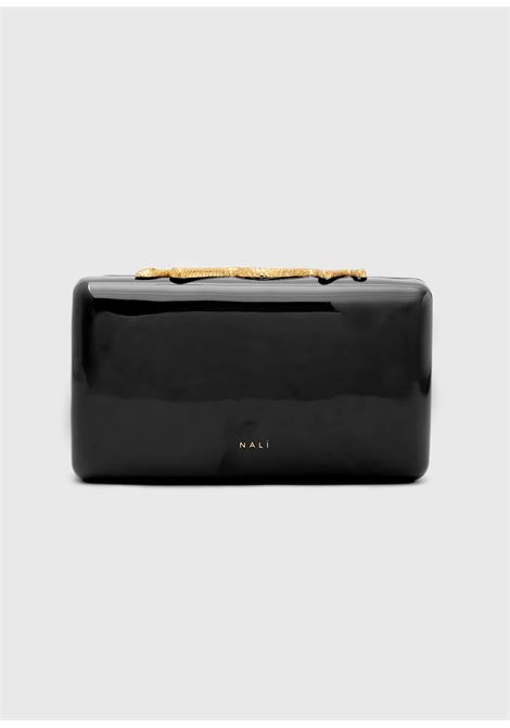 CLUTCH MOLLY CHIUSURA SNAKE VERNICE NALì | LYPC0022NERO