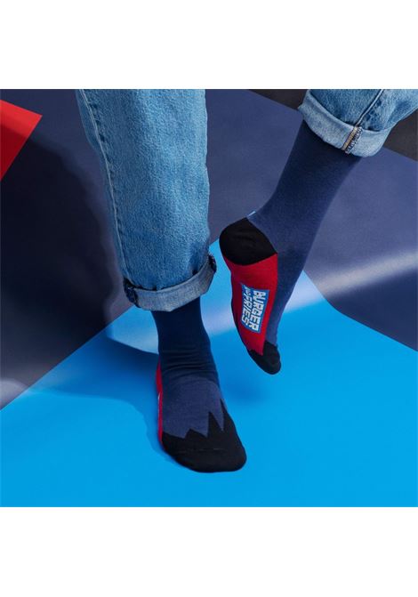 Calzini color block NAVY BLUE SOCKS BURGER AND FRIES | BF120107
