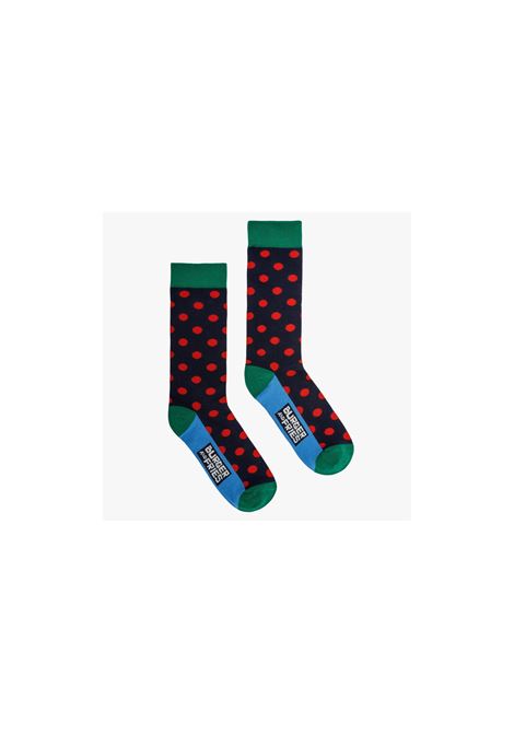 POIS SOCKS NAVY BLUE / ROSSO FUOCO SOCKS BURGER AND FRIES | BF12030730