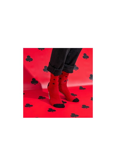 CARD GAME SOCKS ROSSO FUOCO / NERO SOCKS BURGER AND FRIES | BF12073011