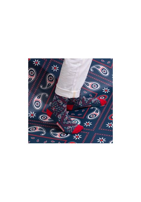 BANDANA SOCKS NAVY BLUE SOCKS BURGER AND FRIES | BF121107