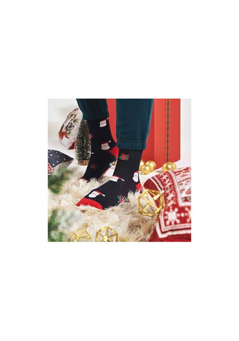 CHRISTMAS SOCKS CLASSIC CHRISTMAS PATTERN SOCKS BURGER AND FRIES | BF12150730