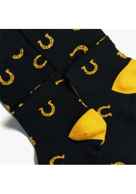 FUNNY SOCKS NERO/GIALLO SOCKS BURGER AND FRIES | BF14021123