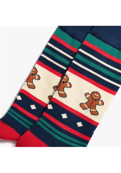 CHRISTMAS SOCKS NAVY BLUE/BIANCO SOCKS BURGER AND FRIES | BF14070701