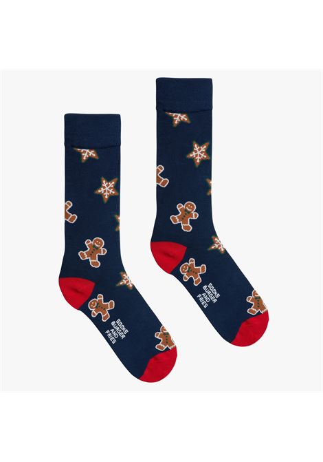 CHRISTMAS SOCKS NAVY BLUE/MARRONE SOCKS BURGER AND FRIES | BF14070708