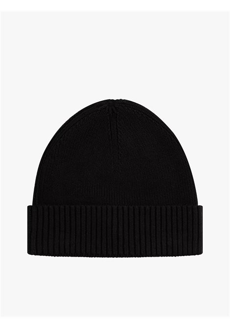 Berretto con cashmere e bandierina ricamata Nero TOMMY HILFIGER | AM0AM12796BDS