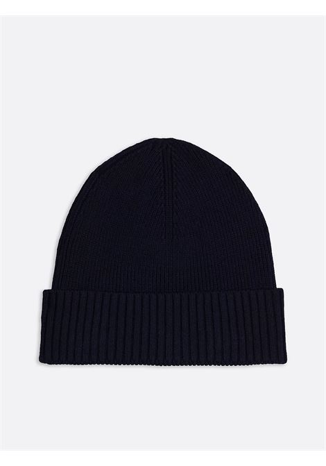 Berretto con cashmere e bandierina ricamata Blu navy TOMMY HILFIGER | AM0AM12796DW6