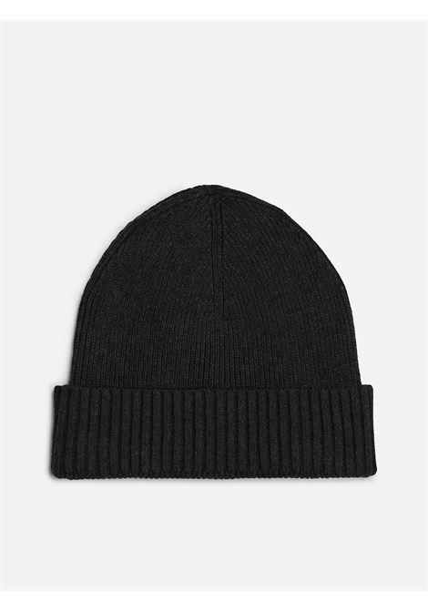 Berretto con cashmere e bandierina ricamata Antracite TOMMY HILFIGER | AM0AM12796PA7