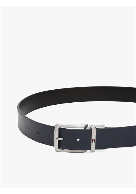 Cintura reversibile Denton in pelle Blu navy nero TOMMY HILFIGER | AM0AM13012DW6