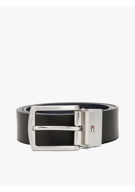 Cintura reversibile Denton in pelle Blu navy nero TOMMY HILFIGER | AM0AM13012DW6
