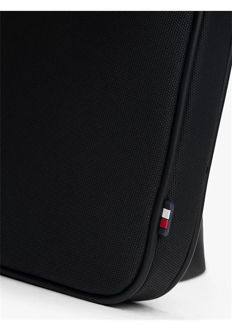 Borsa a tracolla con finitura tramata TOMMY HILFIGER | AM0AM13625BDS