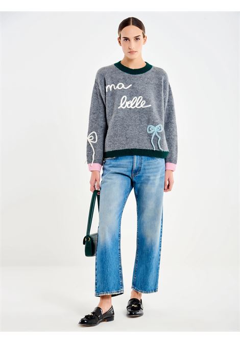 Pull con Ricamo Ma Belle VICOLO | 77301FGRIGIO