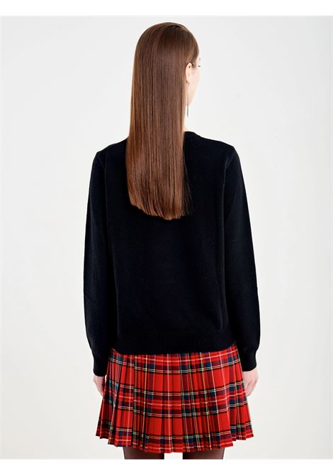 Pull Patch Natale Orsetto con Sci VICOLO | 77324FNERO