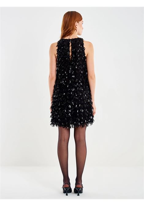 Abito Corto Tulle e Paillettes VICOLO | TF1151NERO