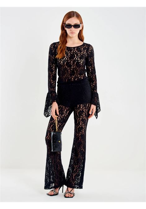 Pantalone in Pizzo Zampetta VICOLO | TF1647NERO