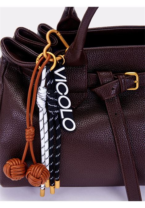 Charms con Cordini e Logo VICOLO | XF0034CUOIO