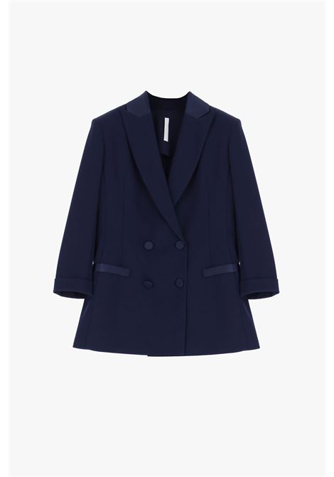 Giacca doppiopetto monocolour con rever a lancia IMPERIAL | JU25HAWBLU