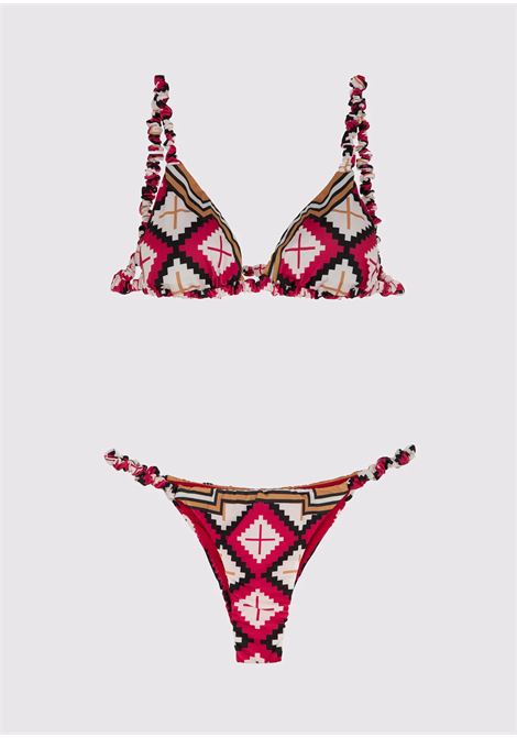 BIKINI TRIANGOLO E SLIP BRASILIANO FISSO GUARDA PAMPA MEFUI | MF24-0640X1GUARDA PAMPA