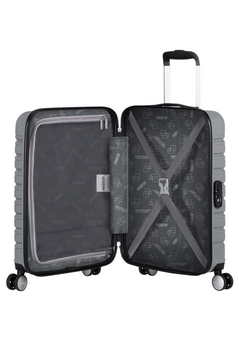 Flashline 55cm Bagagli a mano AMERICAN TOURISTER | FLASHLINE 55/20SKY SILVER