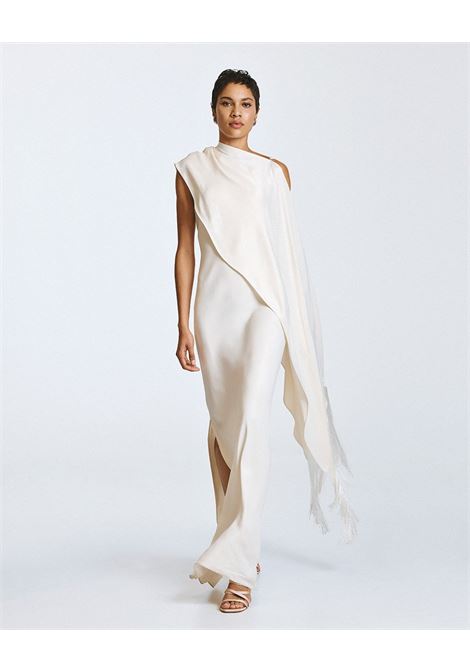 Vestito monospalla con mantello ACCESS fashion | 63-3304-875VANILA