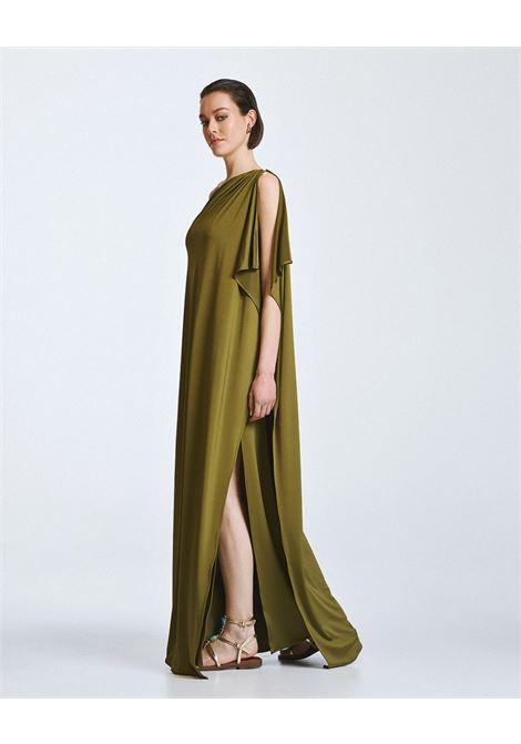 Abito monospalla con dettaglio metallico ACCESS fashion | 63-3330-326OLIVE