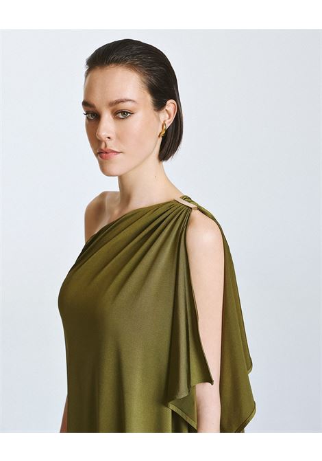 Abito monospalla con dettaglio metallico ACCESS fashion | 63-3330-326OLIVE