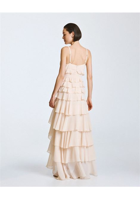 Maxi vestito con volant ACCESS fashion | 63-3382-329VANILA