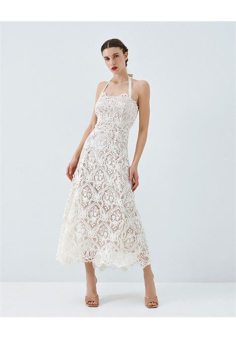 Abito tubino in pizzo ACCESS fashion | 63-3399-411OFF WHITE