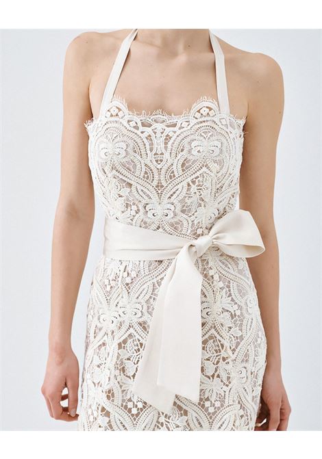Abito tubino in pizzo ACCESS fashion | 63-3399-411OFF WHITE