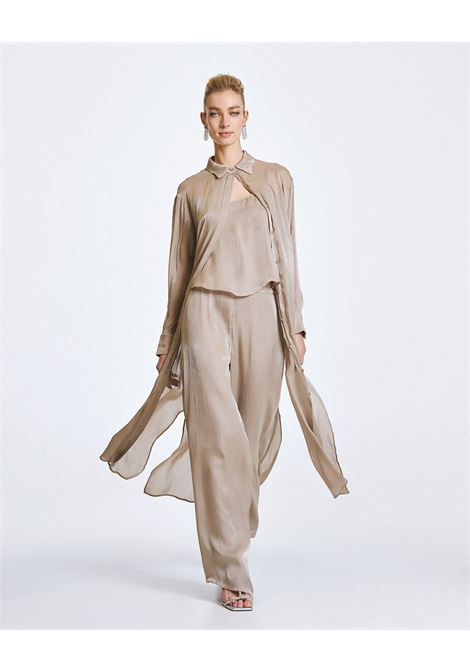 Pantaloni a gamba larga con finitura lucida ACCESS fashion | 63-5062-111GREICE