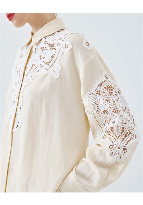 Camicia con dettagli in pizzo ACCESS fashion | 63-7019-520VANILA