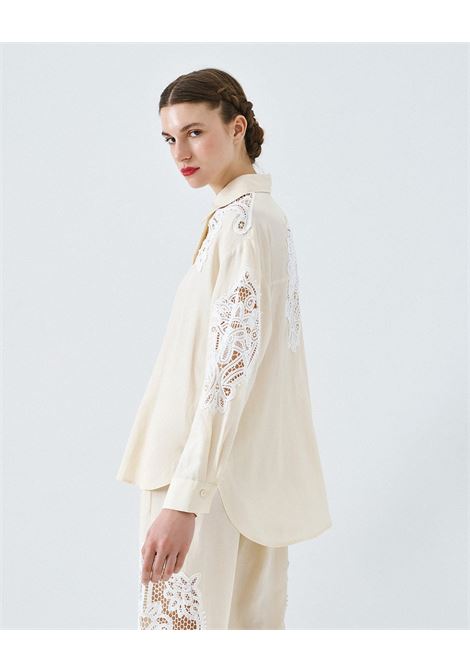 Camicia con dettagli in pizzo ACCESS fashion | 63-7019-520VANILA
