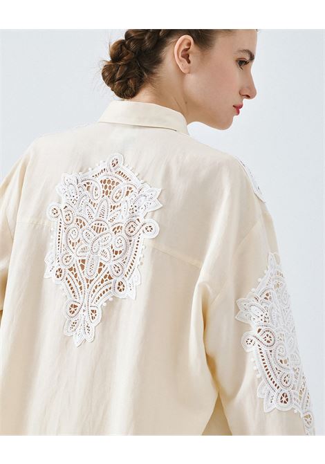 Camicia con dettagli in pizzo ACCESS fashion | 63-7019-520VANILA