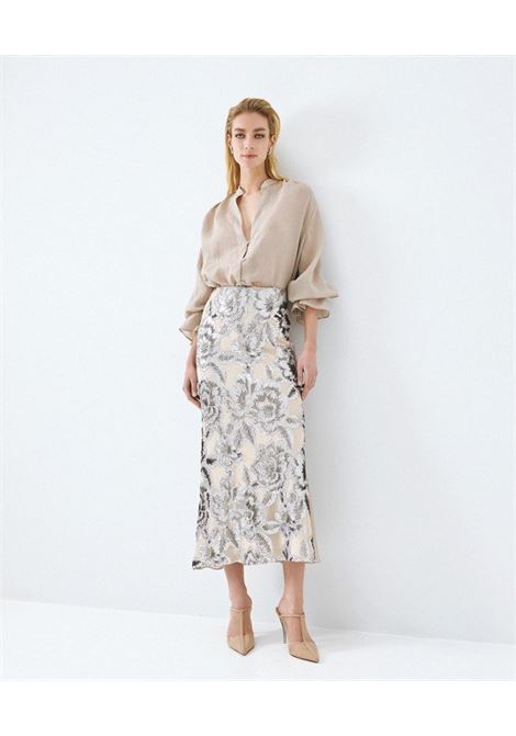 Camicia con scollo a V e polsini elastici ACCESS fashion | 63-7026-182GREICE