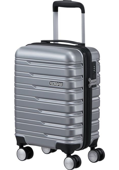 Flashline 45cm Trolley 4 ruote removibili AMERICAN TOURISTER | FLASHLINE REM. UNDERSEATERSKY SILVER