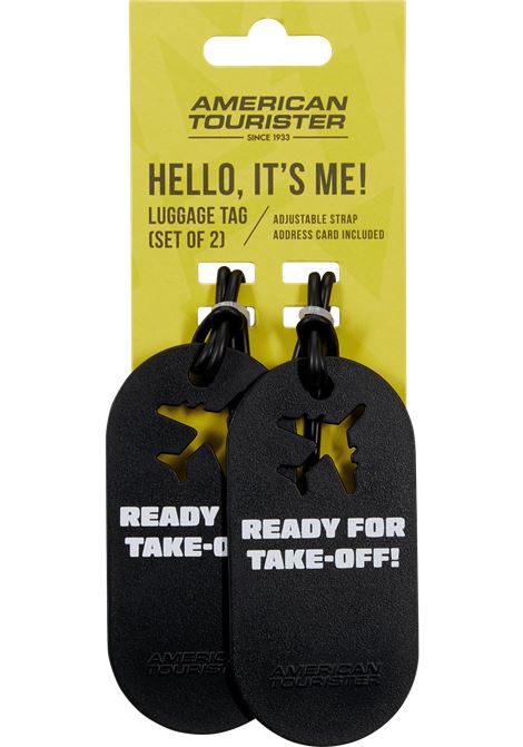 Fun Tags Porta indirizzi  Set di 2 pezzi AMERICAN TOURISTER | LUGGAGE TAG X2 FUNREADY FOR TAKE OFF