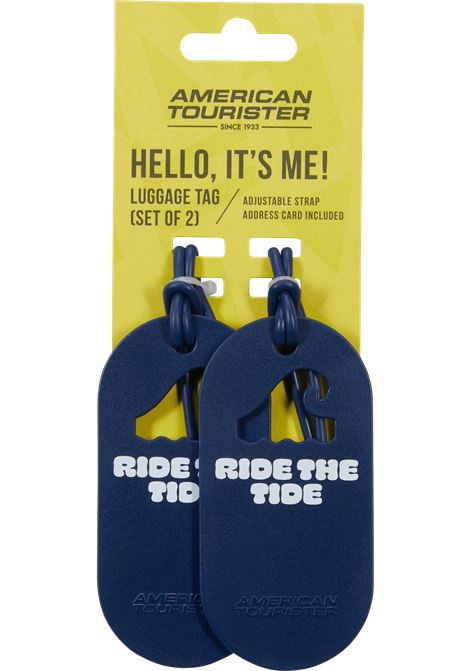 Fun Tags Porta indirizzi  Set di 2 pezzi AMERICAN TOURISTER | LUGGAGE TAG X2 FUNRIDE THE TIDE