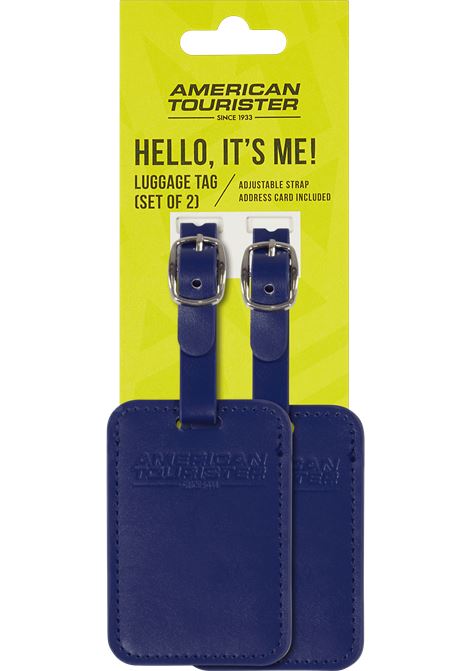 Luggage Tags Porta indirizzi  Set di 2 pezzi AMERICAN TOURISTER | LUGGAGE TAG X2DARK BLUE