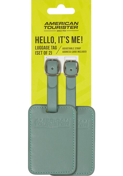 Luggage Tags Porta indirizzi  Set di 2 pezzi AMERICAN TOURISTER | LUGGAGE TAG X2ICEBERG GREEN