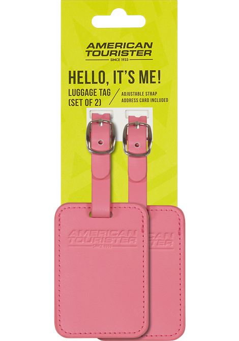 Luggage Tags Porta indirizzi  Set di 2 pezzi AMERICAN TOURISTER | LUGGAGE TAG X2PINK GLITCH