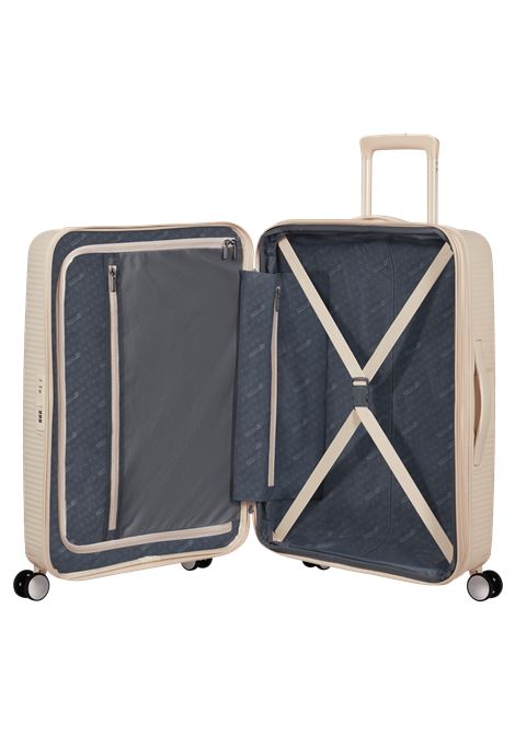 SoundBox 67cm Valigia da stiva M AMERICAN TOURISTER | SOUNDBOX 67/24COCONUD SAND