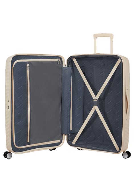 SoundBox 77cm Valigia da stiva L AMERICAN TOURISTER | SOUNDBOX 77/28COCONUD SAND