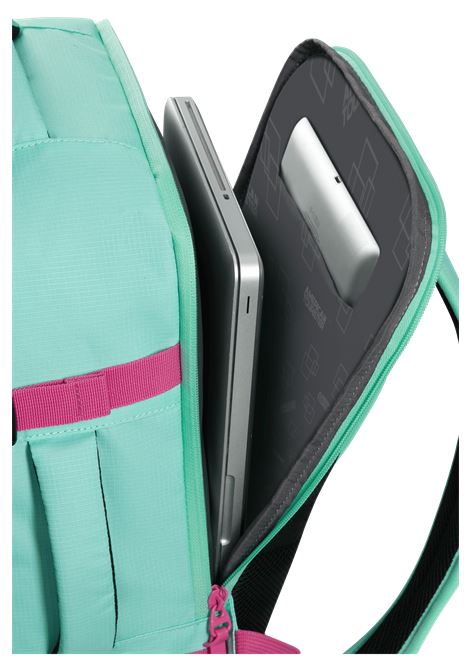 Take2cabin S/M Zaino  40 x 30 x 20 cm AMERICAN TOURISTER | TAKE2CABIN BACKPACK MSJELLY MINT/ELETRIC FUXIA