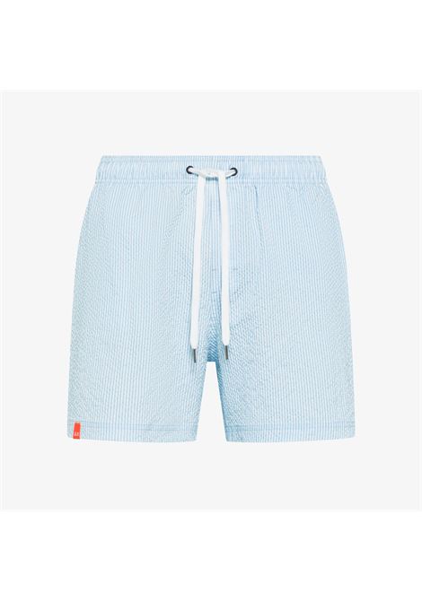 Shorts mare in nylon a righe azzurro/bianco AX SUN68 | H3611288 0501